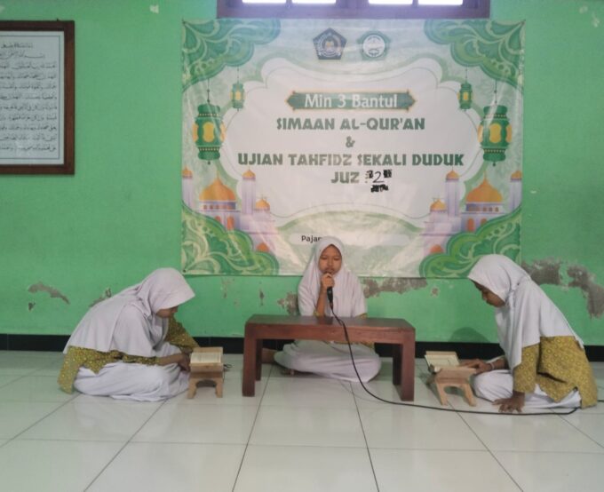 Azizah Fitri Az Zahra, Siswi Kelas 6 A, Sukses Taklukkan Sima'an Tahfidz Juz 2 Sekali Duduk di MIN 3 Bantul
