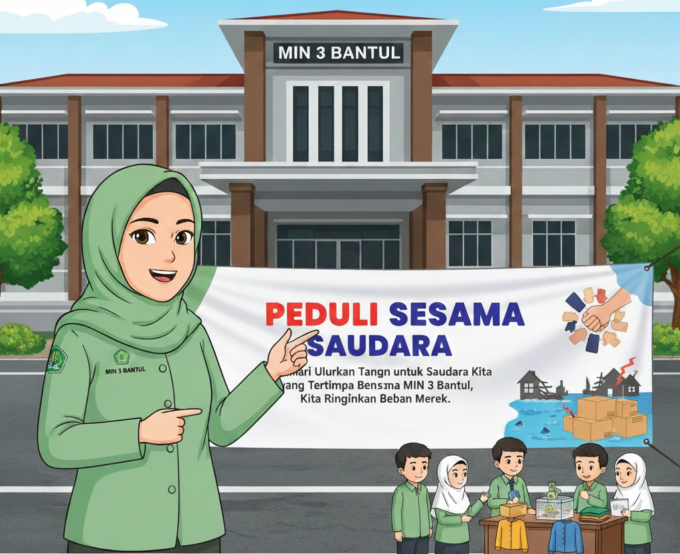 ​Awali Tahun 2026 dengan Kepedulian, Kepala MIN 3 Bantul Ajak Keluarga Madrasah Doakan dan Bantu Korban Bencana di Sumatera