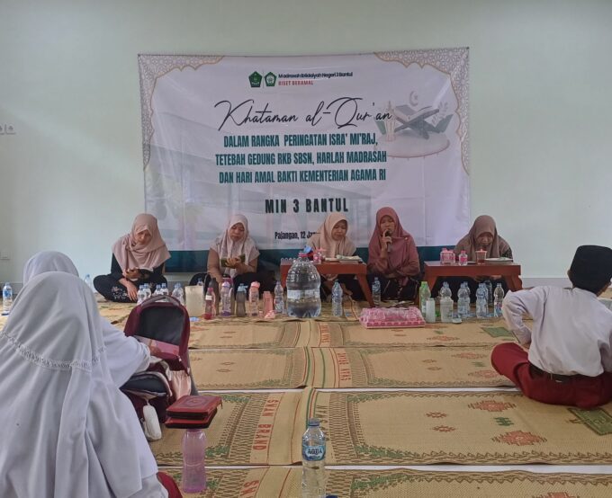 Sinergi Empat Momentum Besar, MIN 3 Bantul Gelar Khataman Al-Qur’an bil-Ghaib