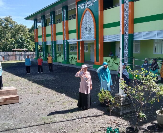 Persiapan Matang, Petugas Gabungan Gelar Gladi Bersih HAB Kemenag ke-80 di MIN 3 Bantul