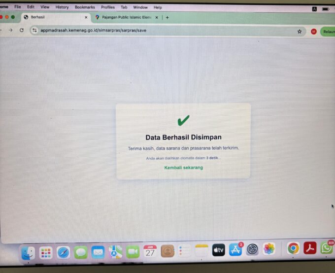 Akurasi Data Sarpras, KTU MIN 3 Bantul dan Tim Tuntaskan Pengisian Aplikasi SIM Sarpras