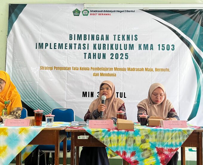Tingkatkan Kualitas Pembelajaran, MIN 3 Bantul Gelar Bimtek Kurikulum KMA 1503 Tahun 2025