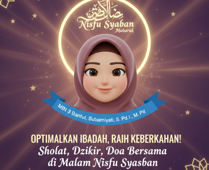 Sambut Momen Mulia, Kepala MIN 3 Bantul Ajak Civitas Akademika Optimalkan Puasa Ayyamul Bidh dan Nisfu Sya'ban