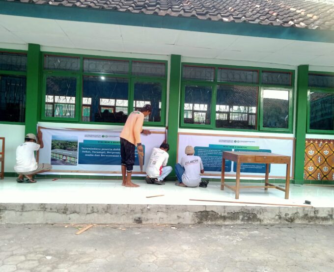 Wujudkan Madrasah Unggul, MIN 3 Bantul Percantik Sarana Prasarana demi Kenyamanan Siswa