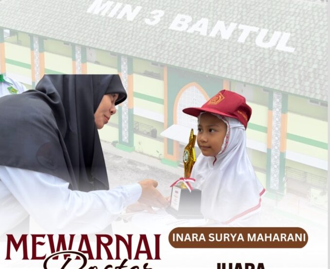 Inara Kelas 1B MIN 3 Bantul Raih Juara Harapan 3 Lomba Mewarnai Hari Kartini 2026