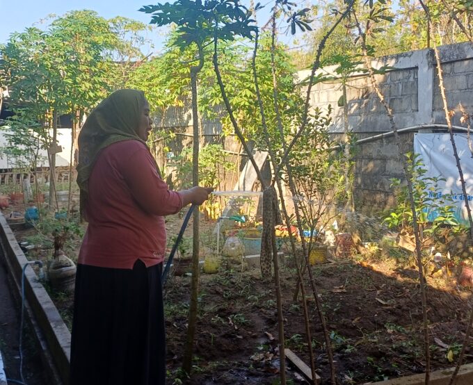 Wujud Nyata Integritas, Tendik MIN 3 Bantul Tetap Rawat Kebun Madrasah di Hari Libur