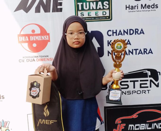 Sabet Juara 1 Bulutangkis PBSI Bantul IX 2026, Ashilla Harumkan Nama MIN 3 Bantul