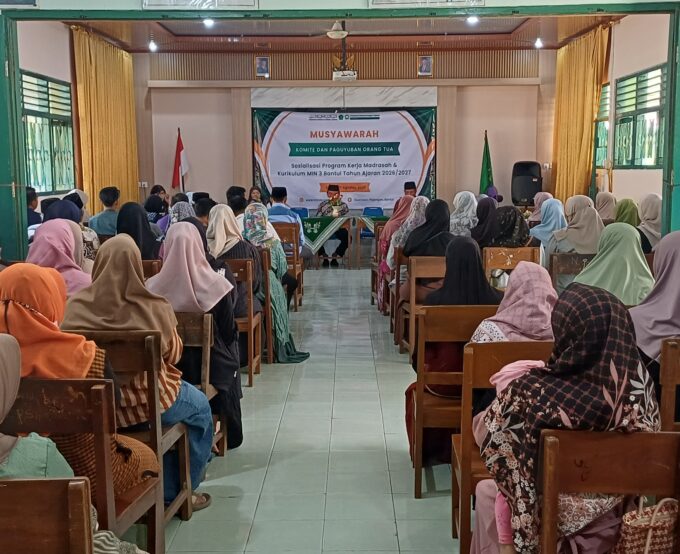 Sinergi Madrasah dan Orang Tua, MIN 3 Bantul Gelar Musyawarah Komite Sekaligus Sosialisasi Program dan Parenting Tahun Ajaran 2026/2027