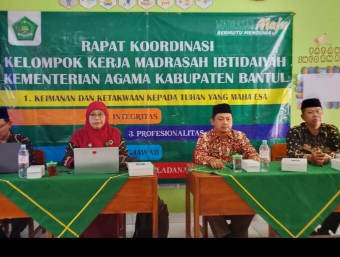 Perkuat Sinergi dan Matangkan Persiapan PKM, Kepala MIN 3 Bantul Hadiri Rakor KKMI Kemenag Bantul