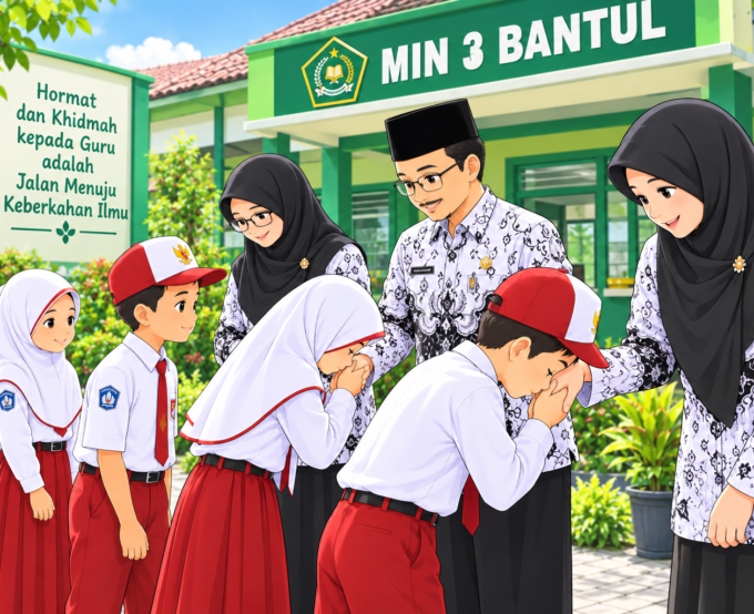 Menjemput Cahaya Ilmu: Mengapa Khidmah dan Hormat kepada Guru Menjadi Kunci Keberkahan Pelajar MIN 3 Bantul